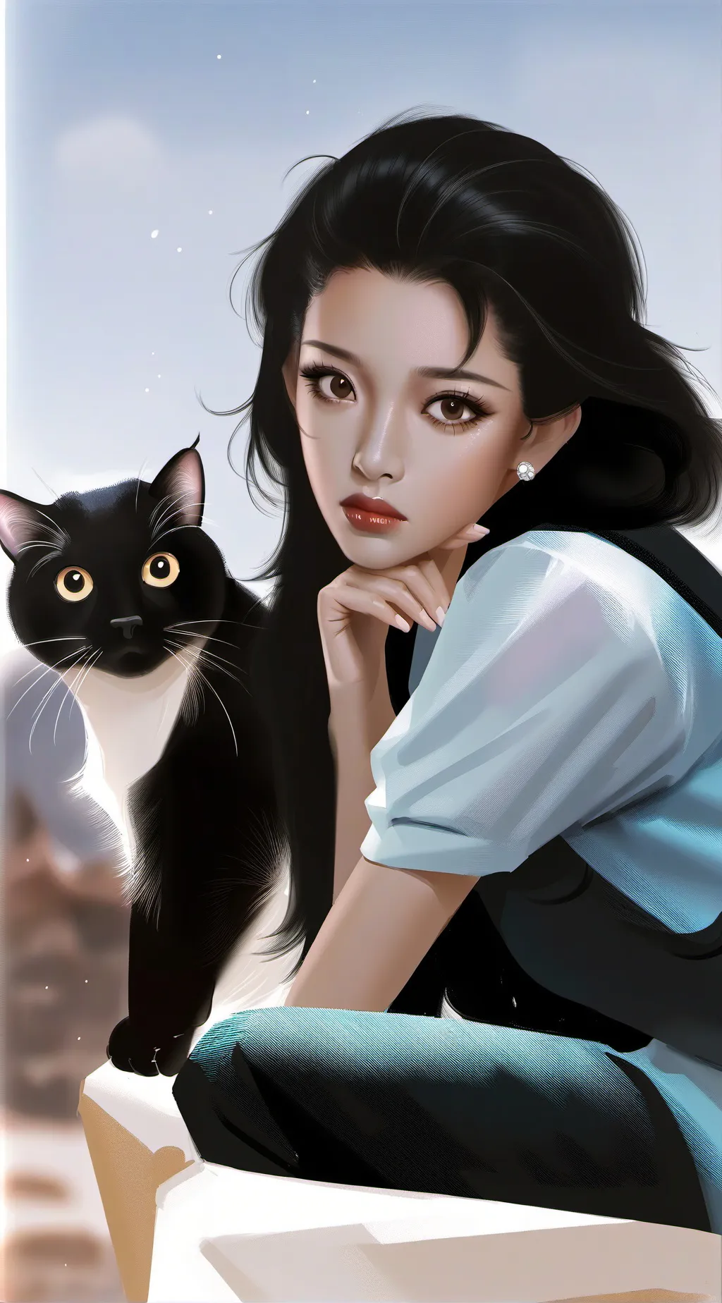 ai character: ZOEY  background