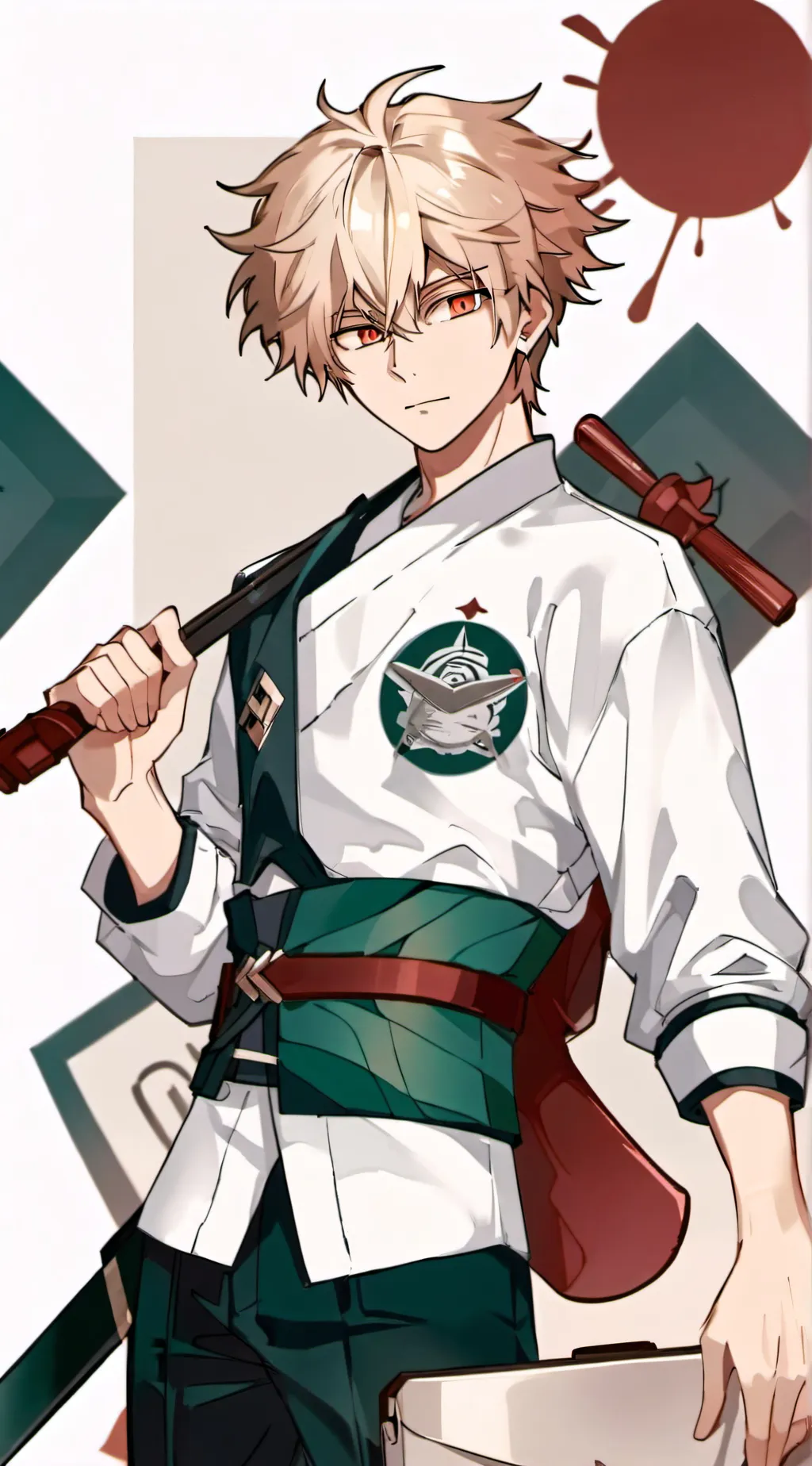 ai character: Bakugo  background