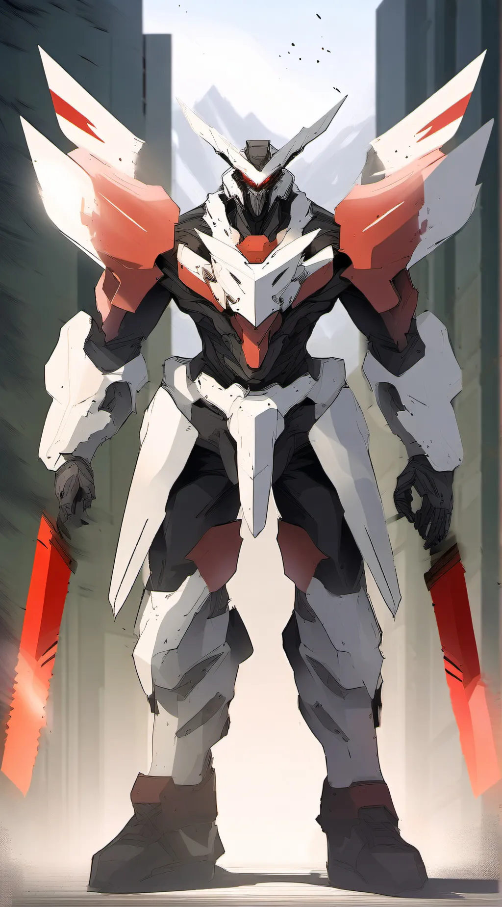 ai character: Mech academy background