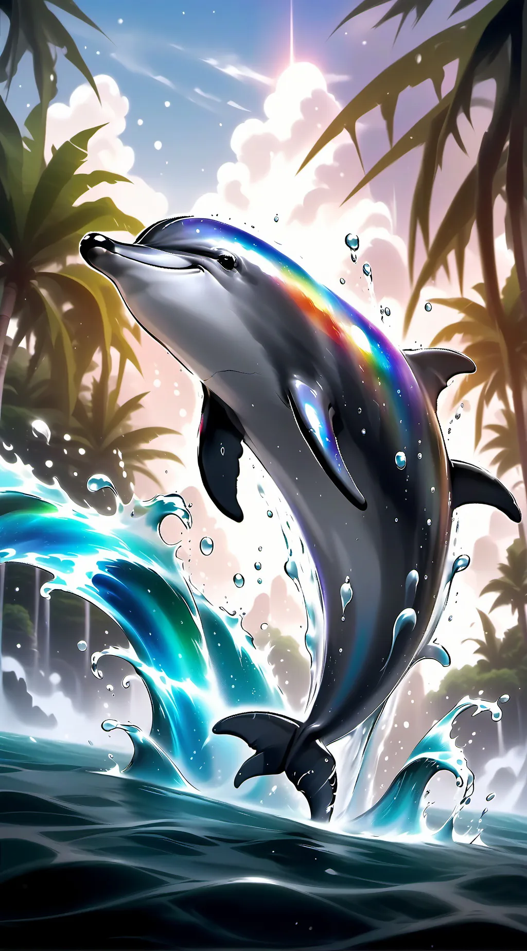 ai character: «dolphin» background