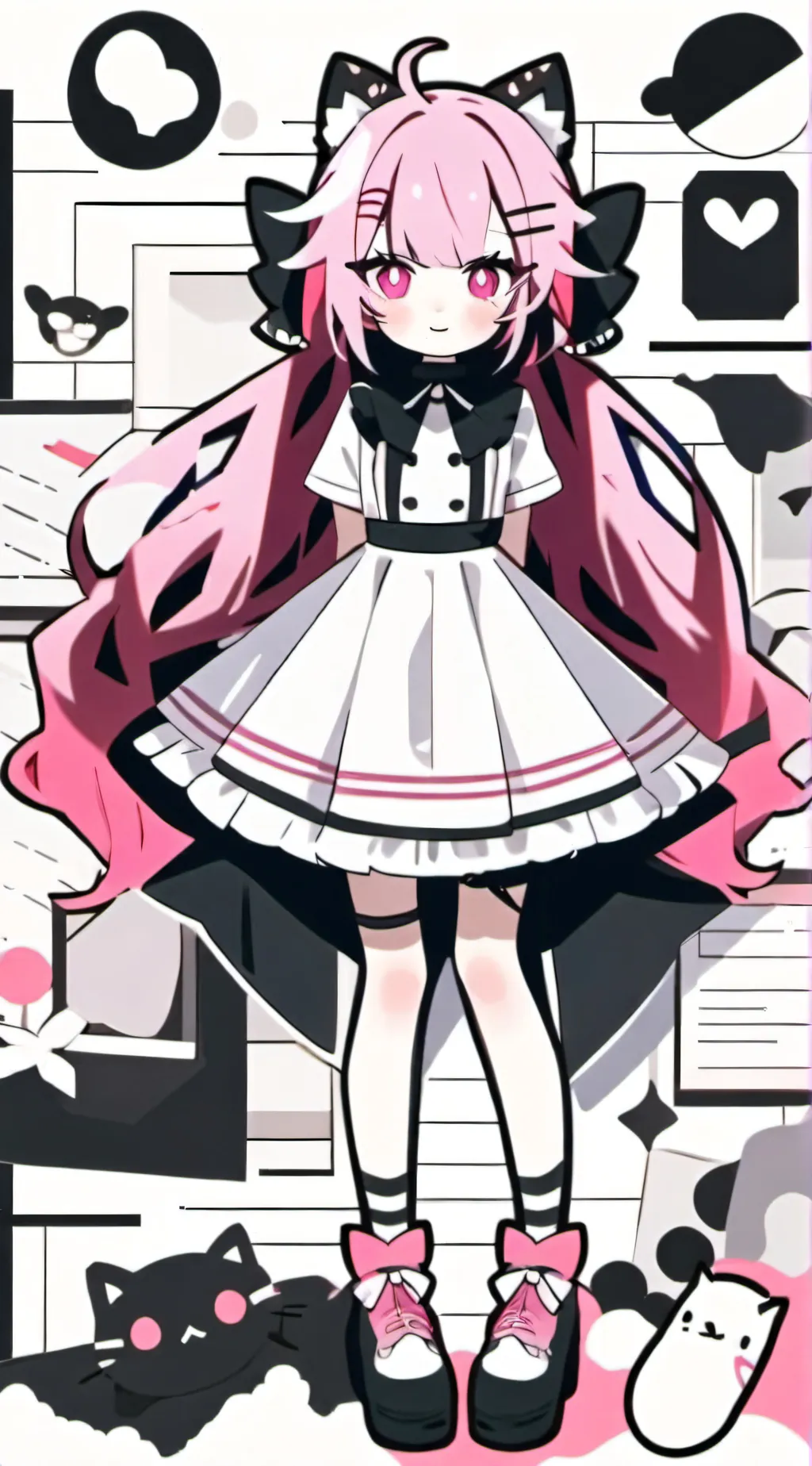 ai character: poppy from trolls  background