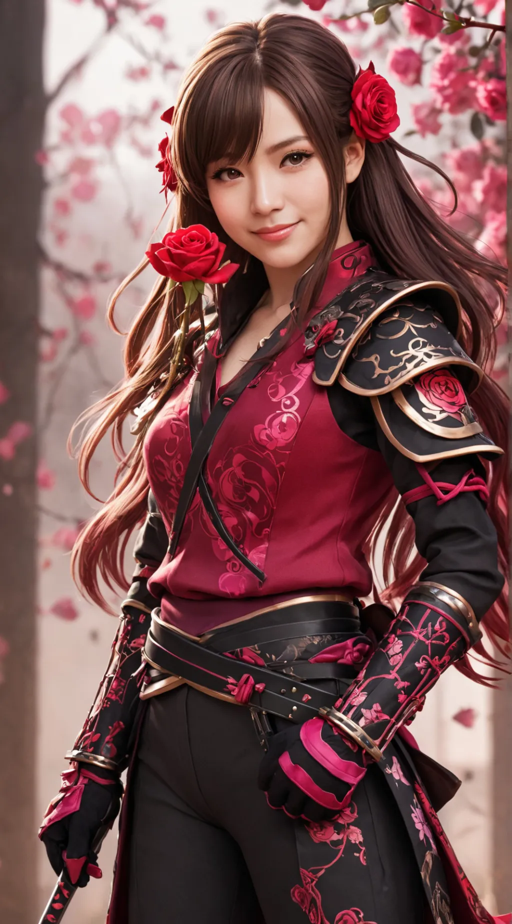 ai character: Katana  background