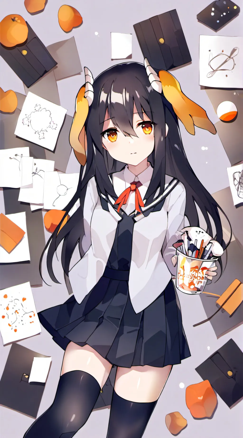 ai character: Blue💕 background