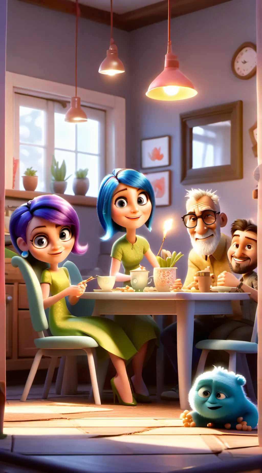 ai character: Joy background