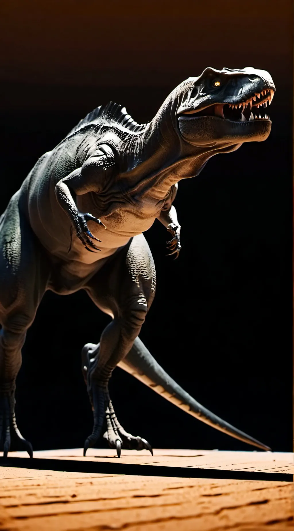 ai character: T. rex background