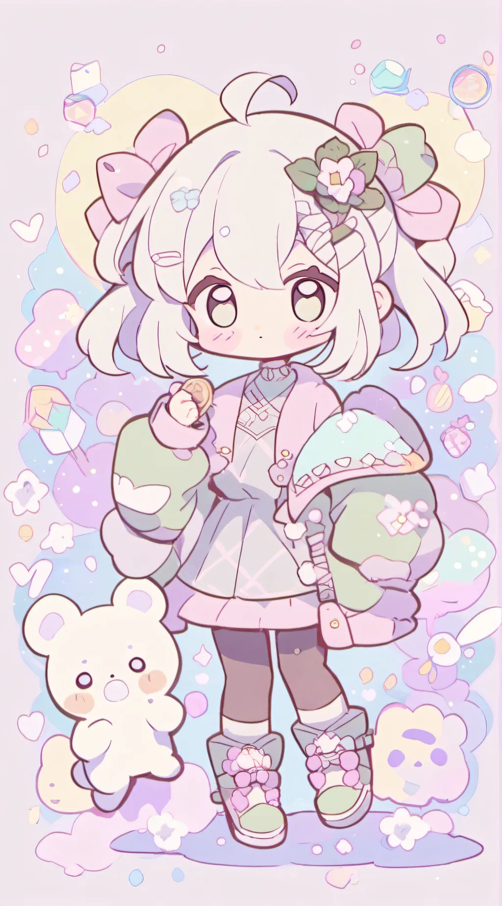 ai character: two sisters... background