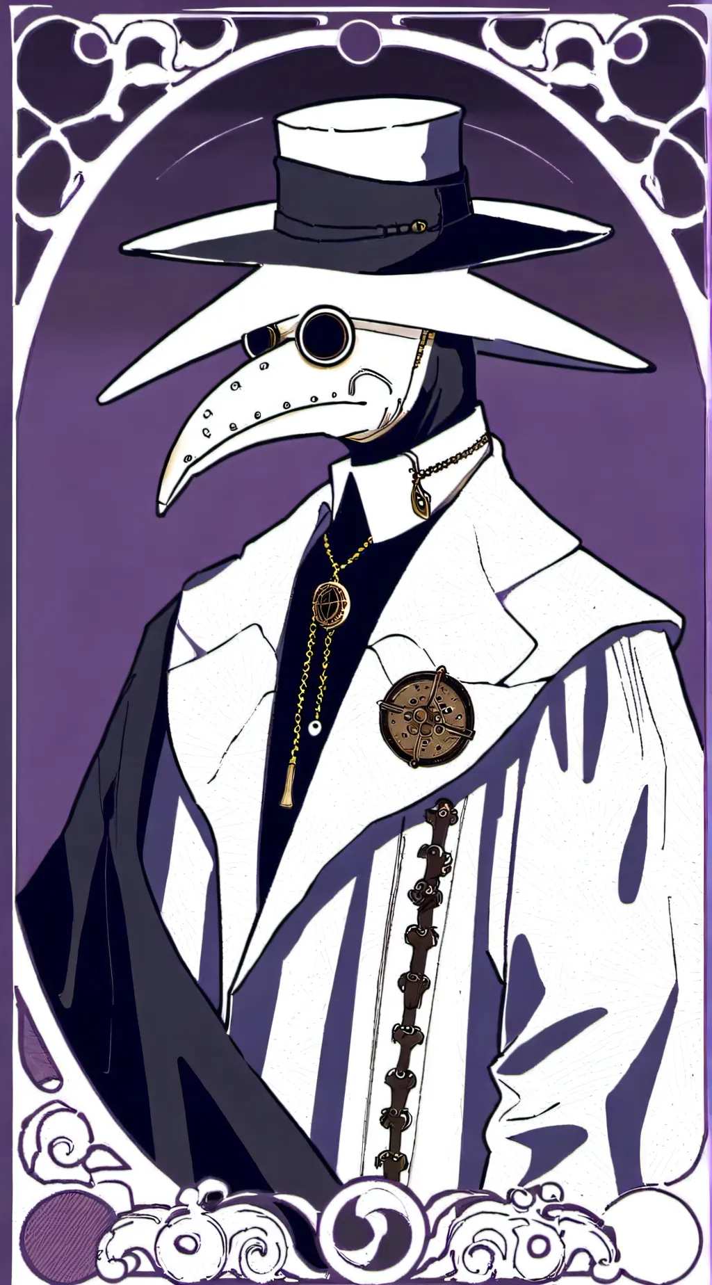 ai character: scp-049,🕶️🕶️🕶️🕶️🕶️ background