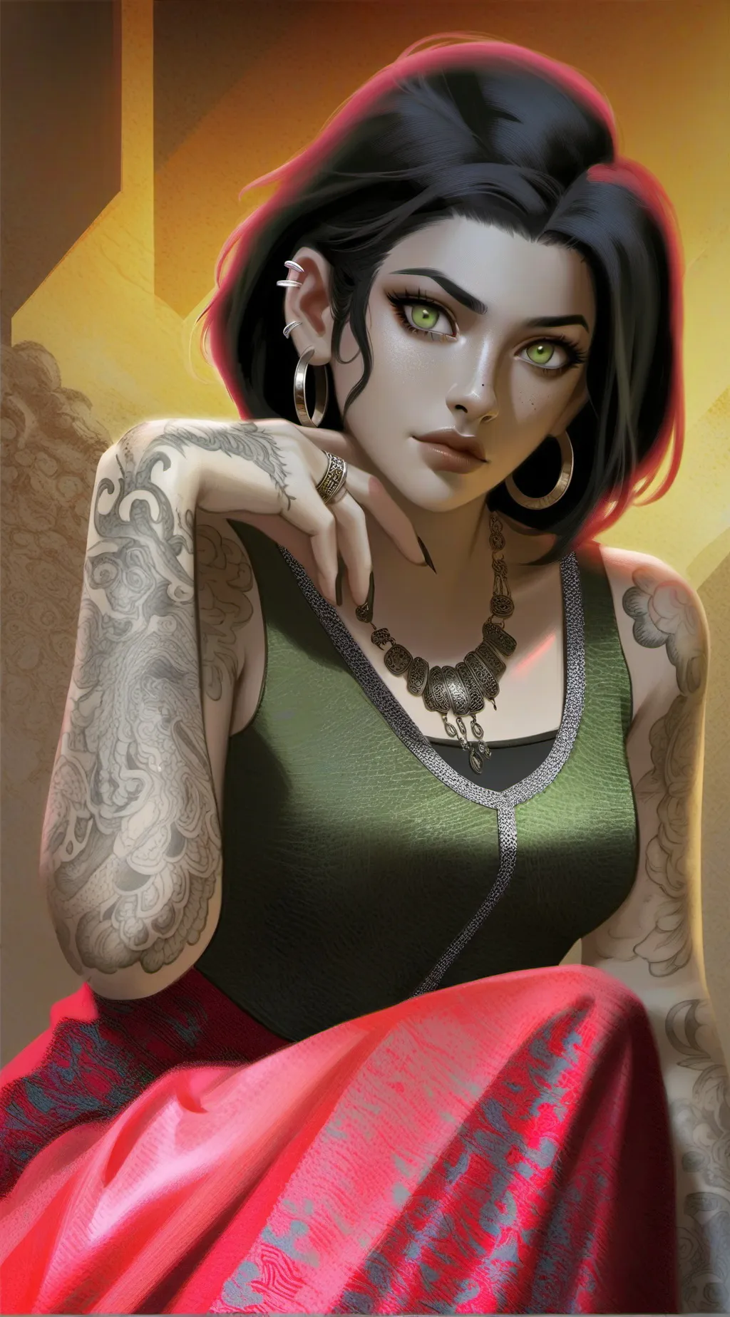 ai character: Lux  background