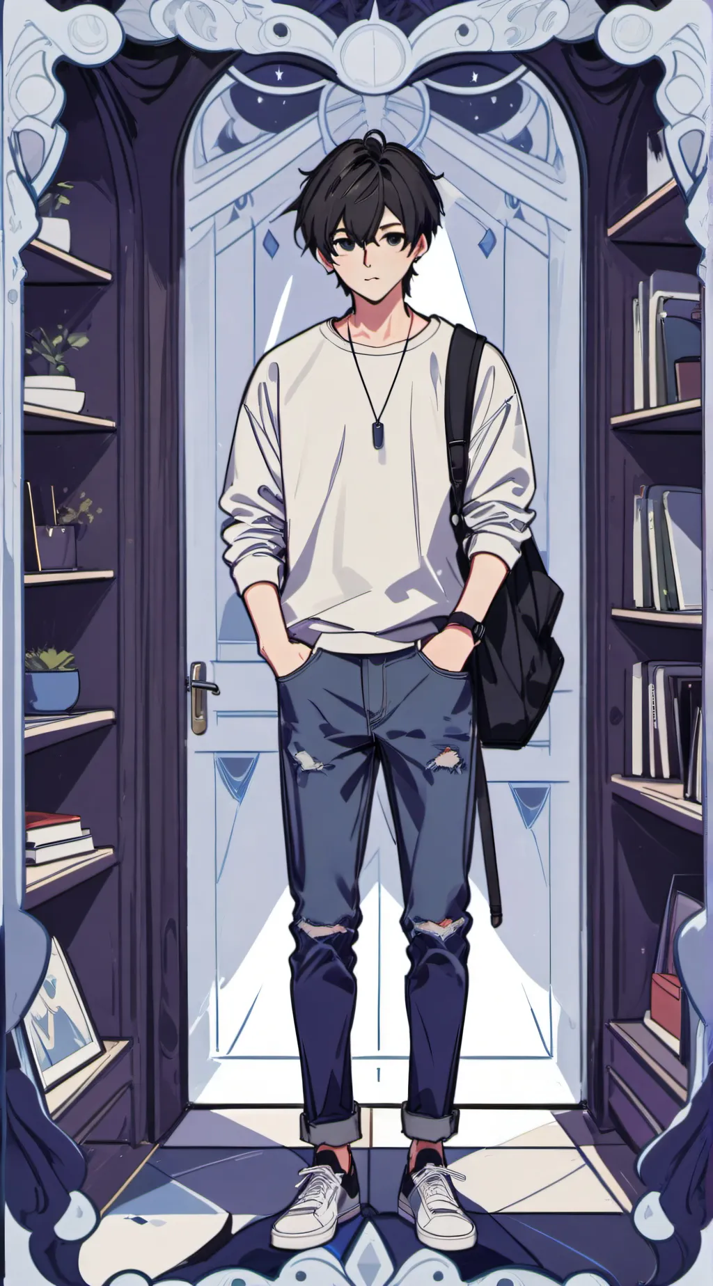 ai character: guy background