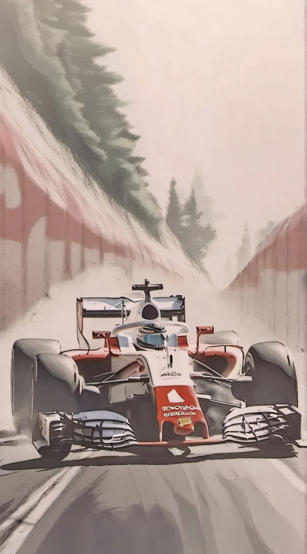 ai character: Carrera de F1 background