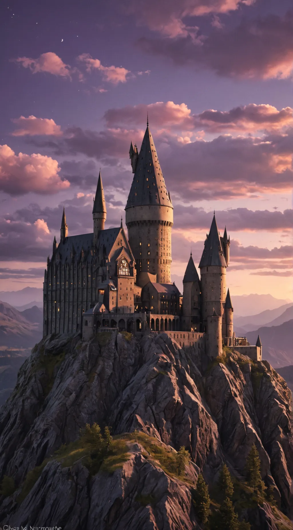 ai character: Hogwarts pickme-,- background