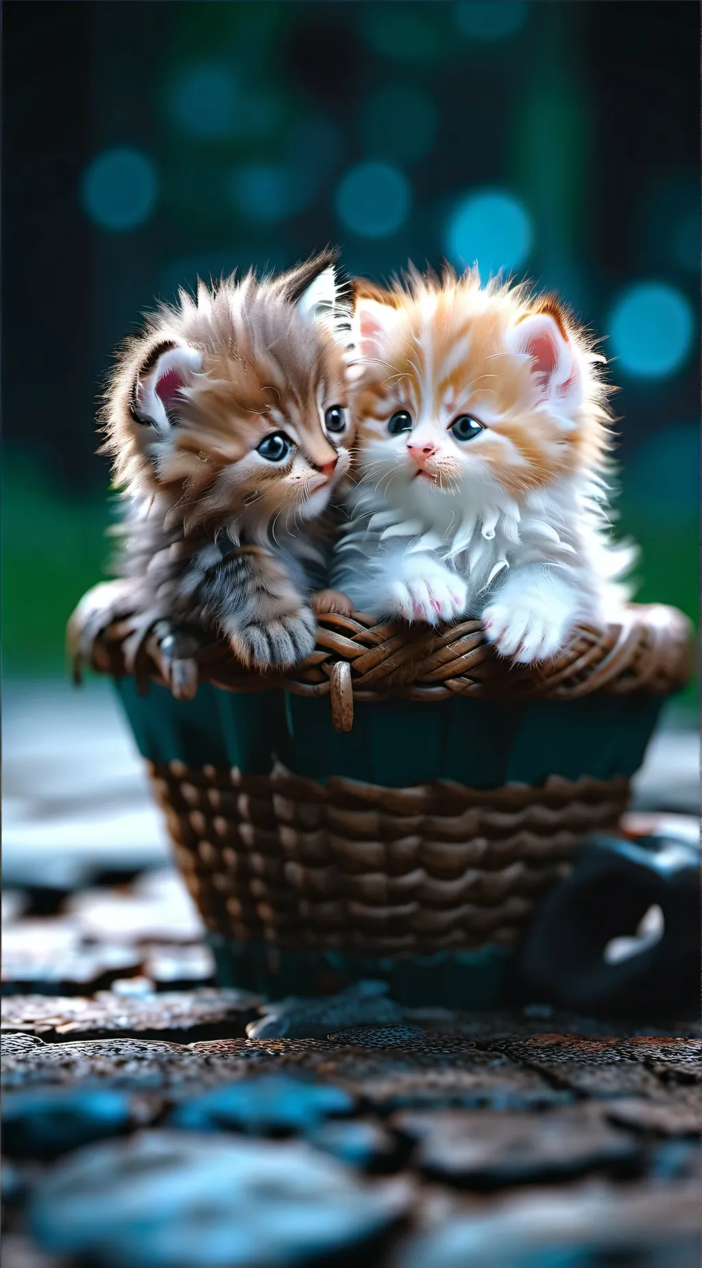 ai character: Cute kittens background