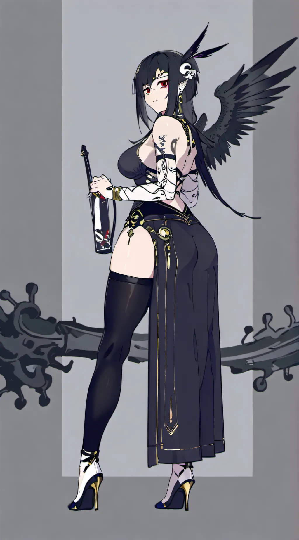 ai character: ella the executer  background