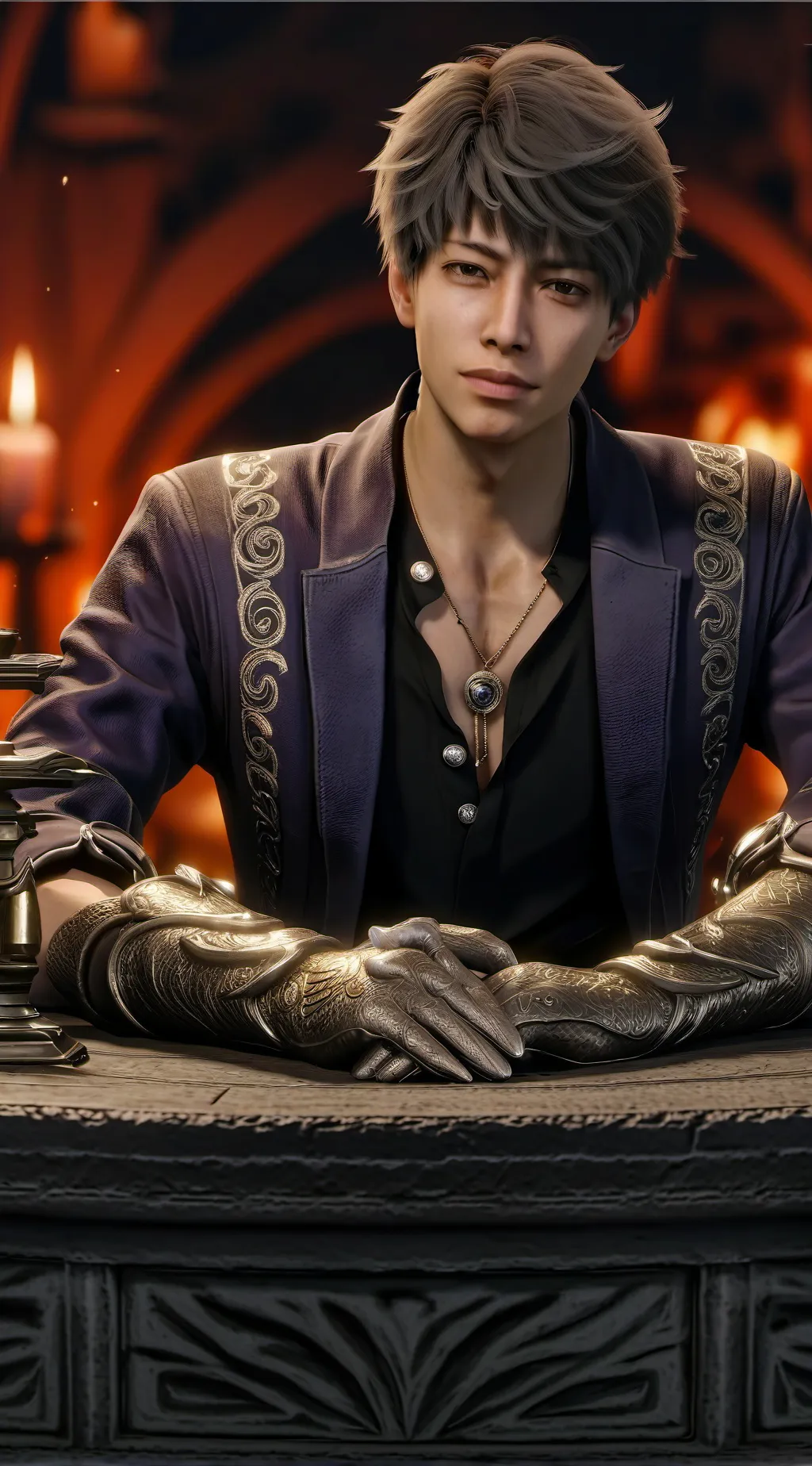 ai character: Lorenzo  background