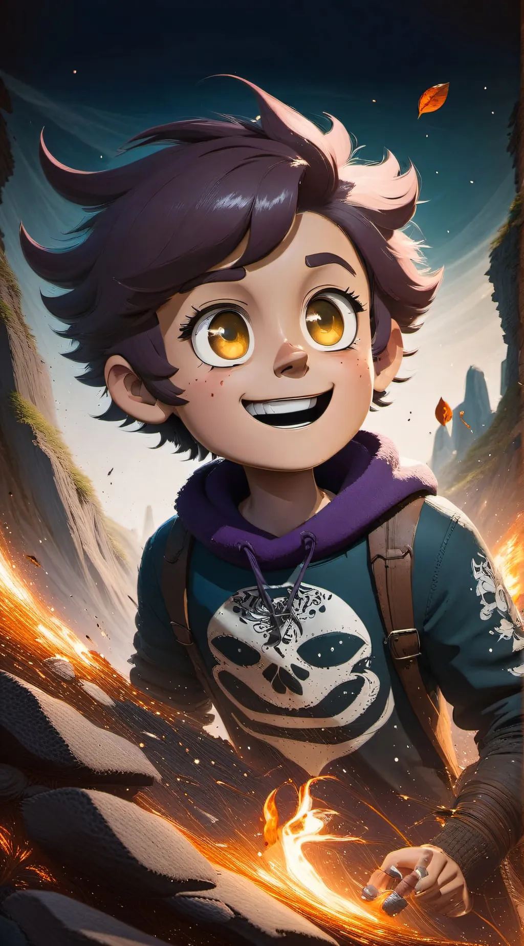 ai character: Luz background