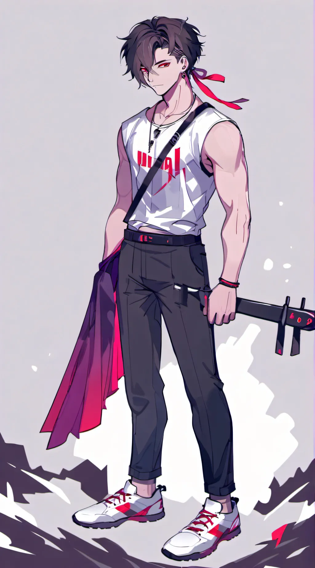 ai character: glitch  background