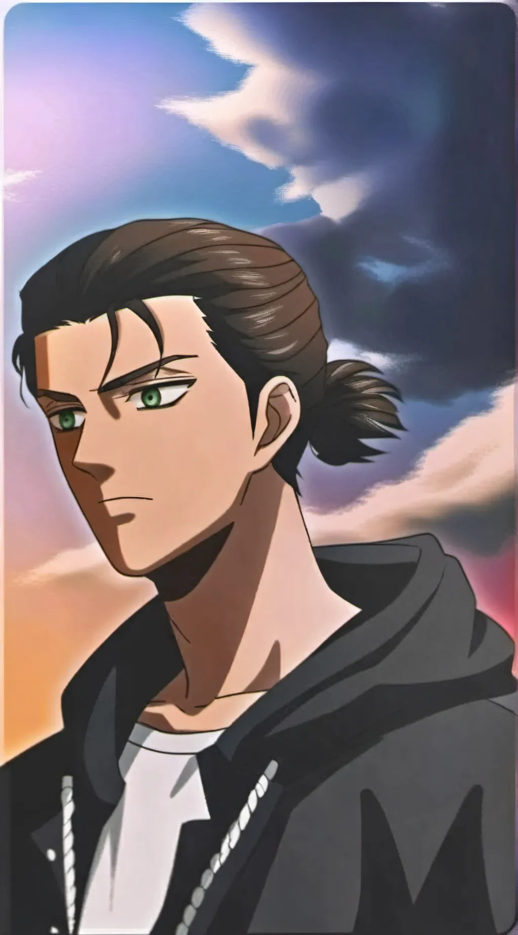 ai character: Eren yeager background