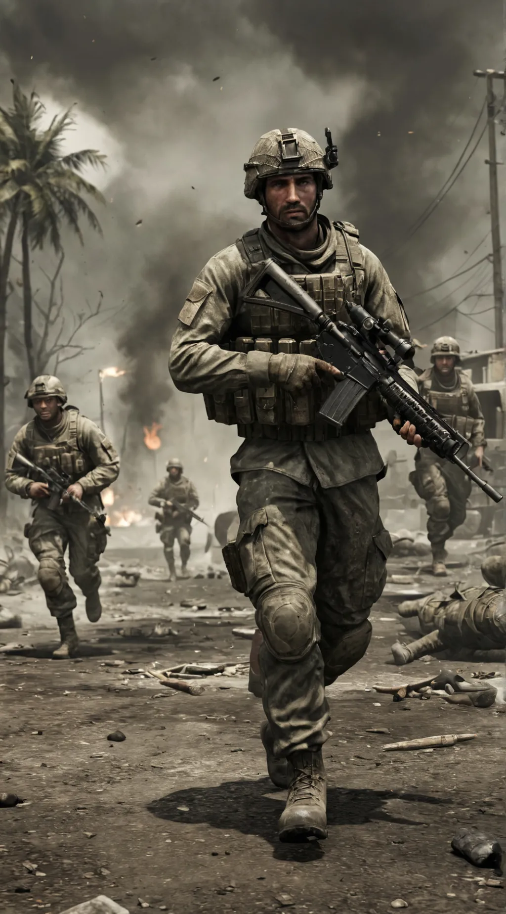 ai character: Call Of Duty💥 background