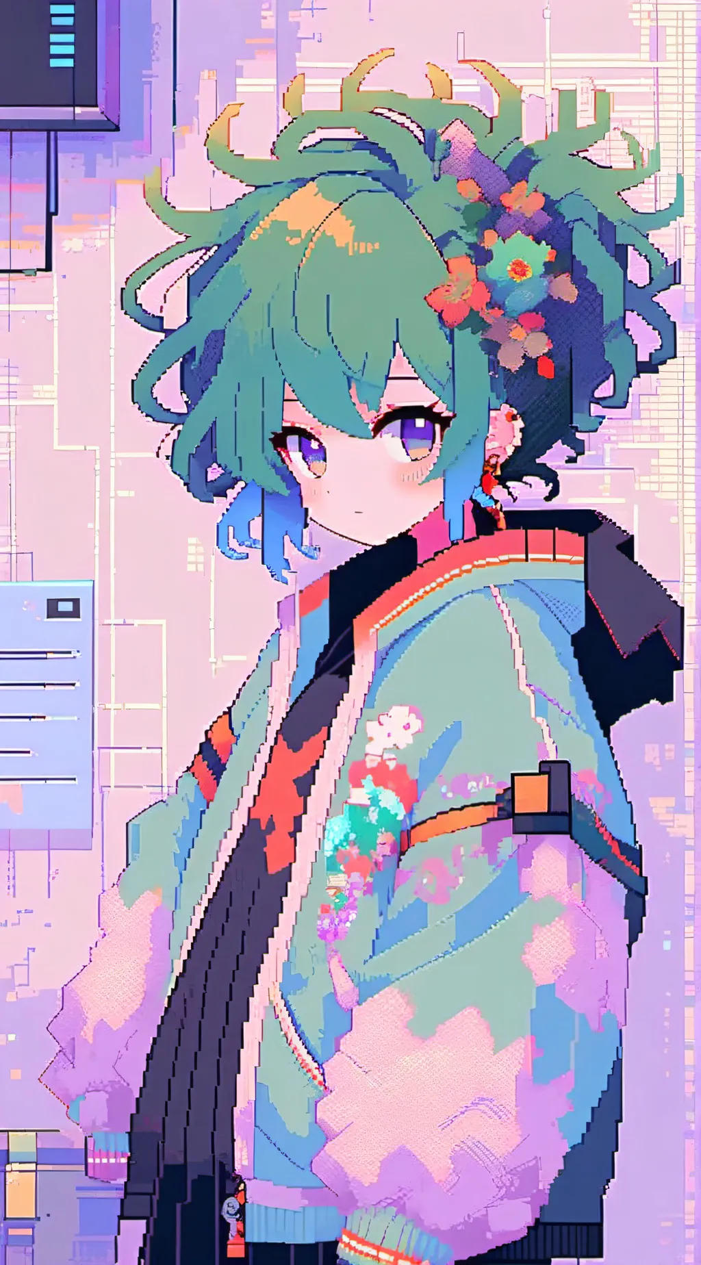 ai character: Trans deku background