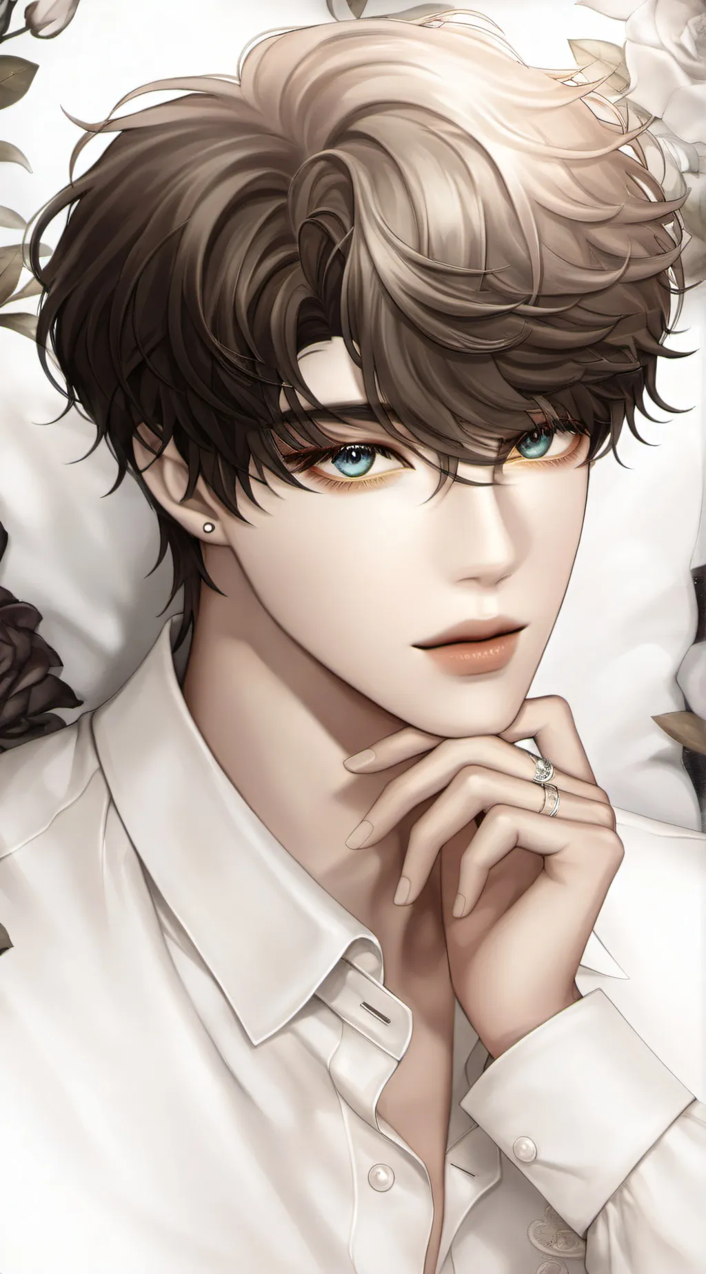 ai character: Caleb 🥰🙄 background