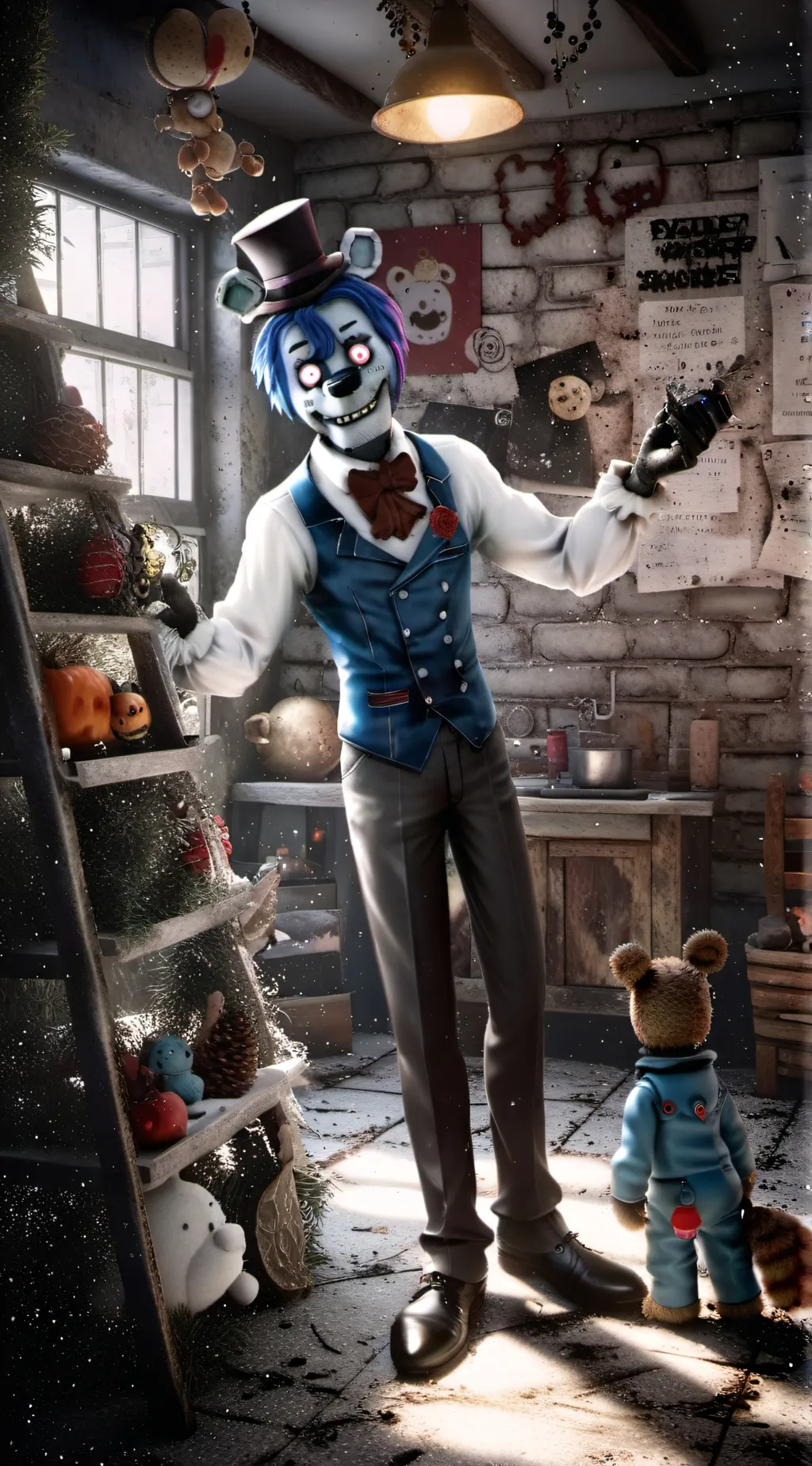 ai character: Moon drop background