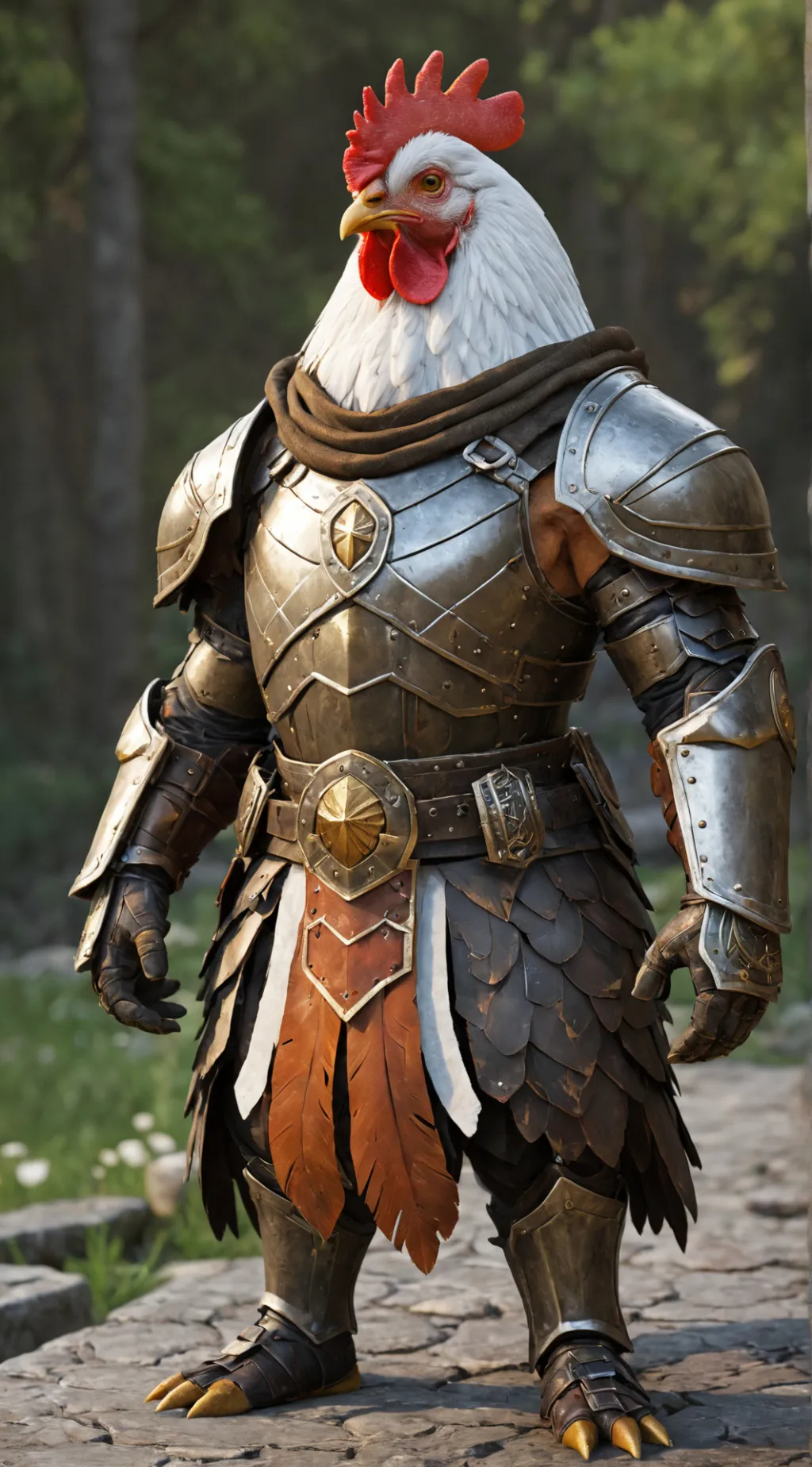 ai character: almighty chicken background