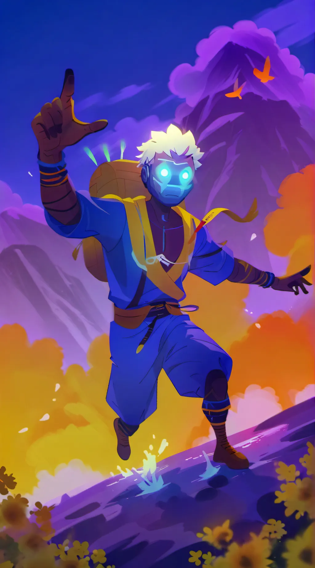 ai character: Isaac ￼ background