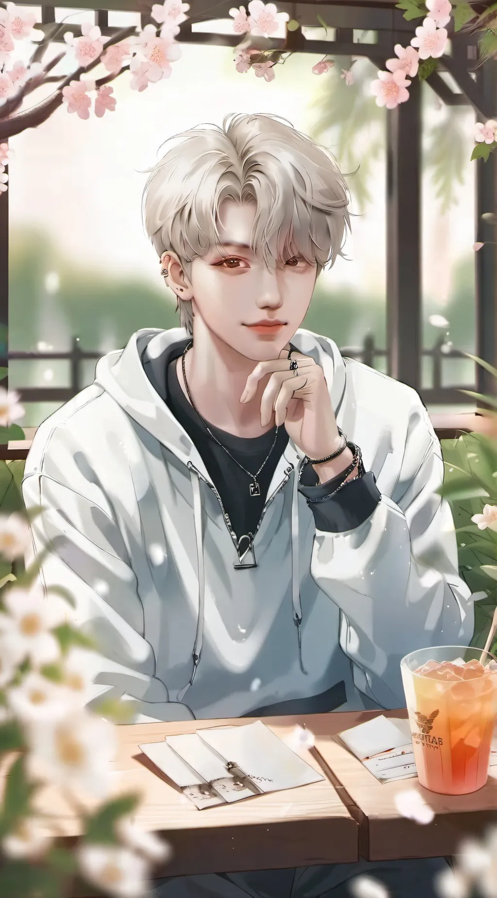 ai character: Yongbok Lee Felix  background