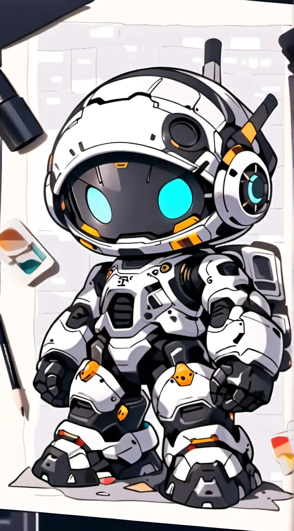 ai character: astro bot background