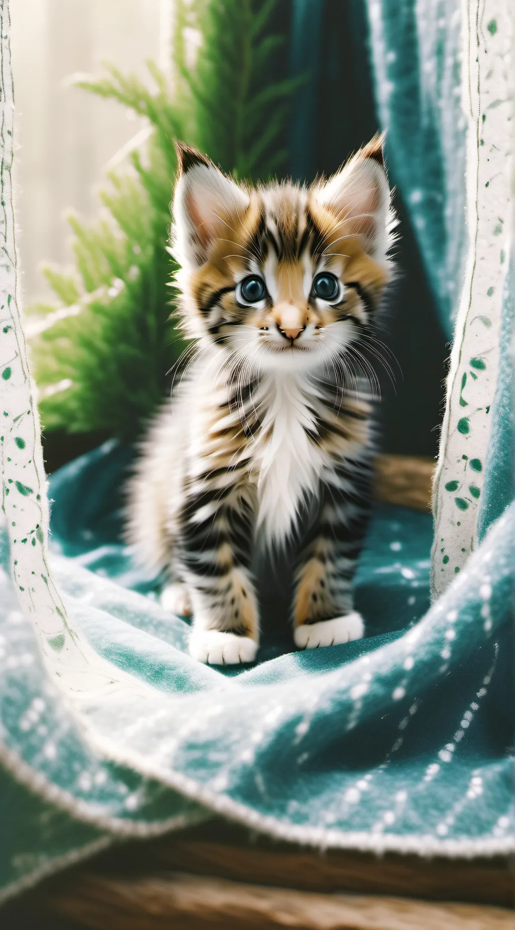 ai character: very small kitten background