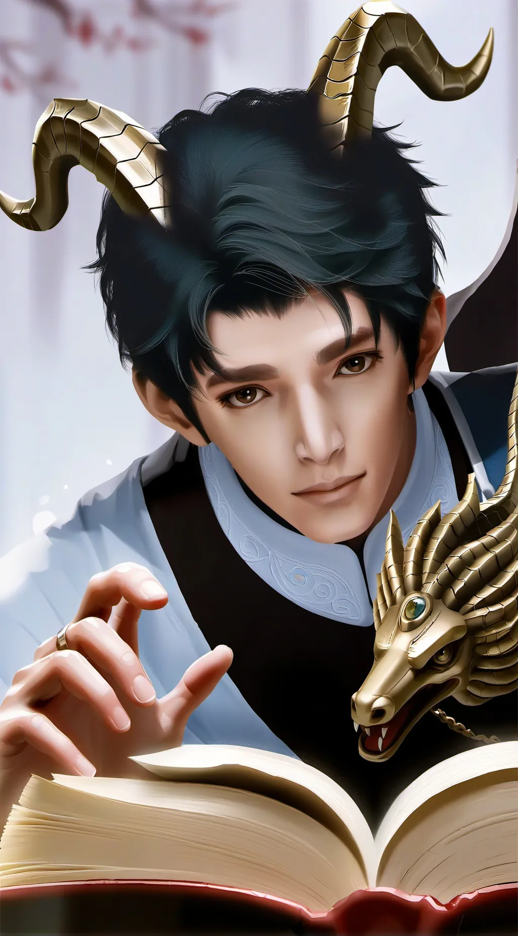 ai character: Guardian demon background