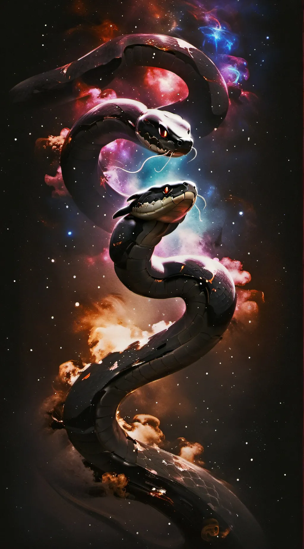 ai character: snake background