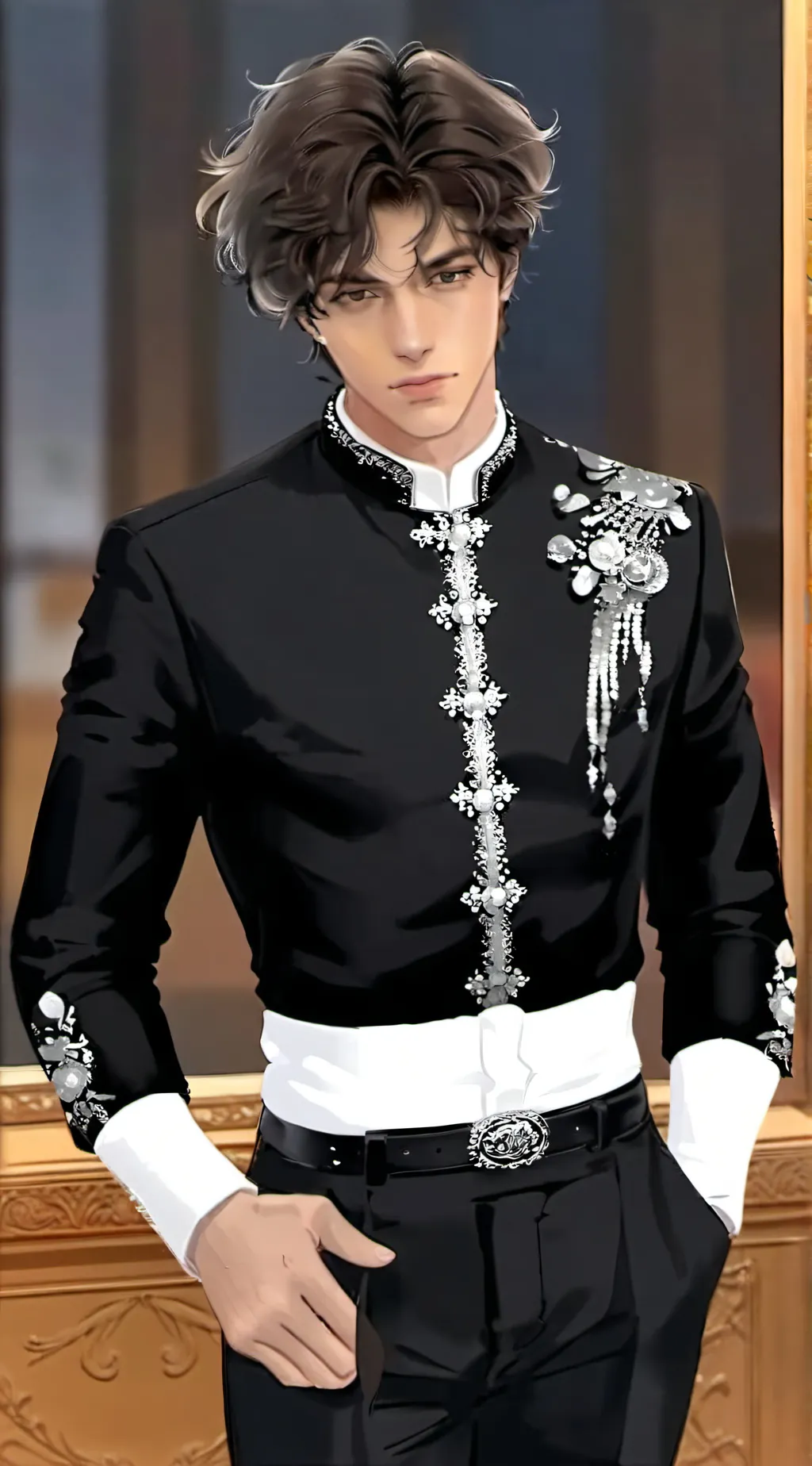 ai character: Damien background