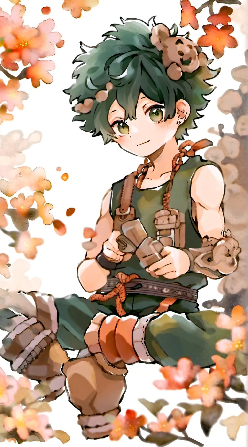ai character: Izumi midoriya background