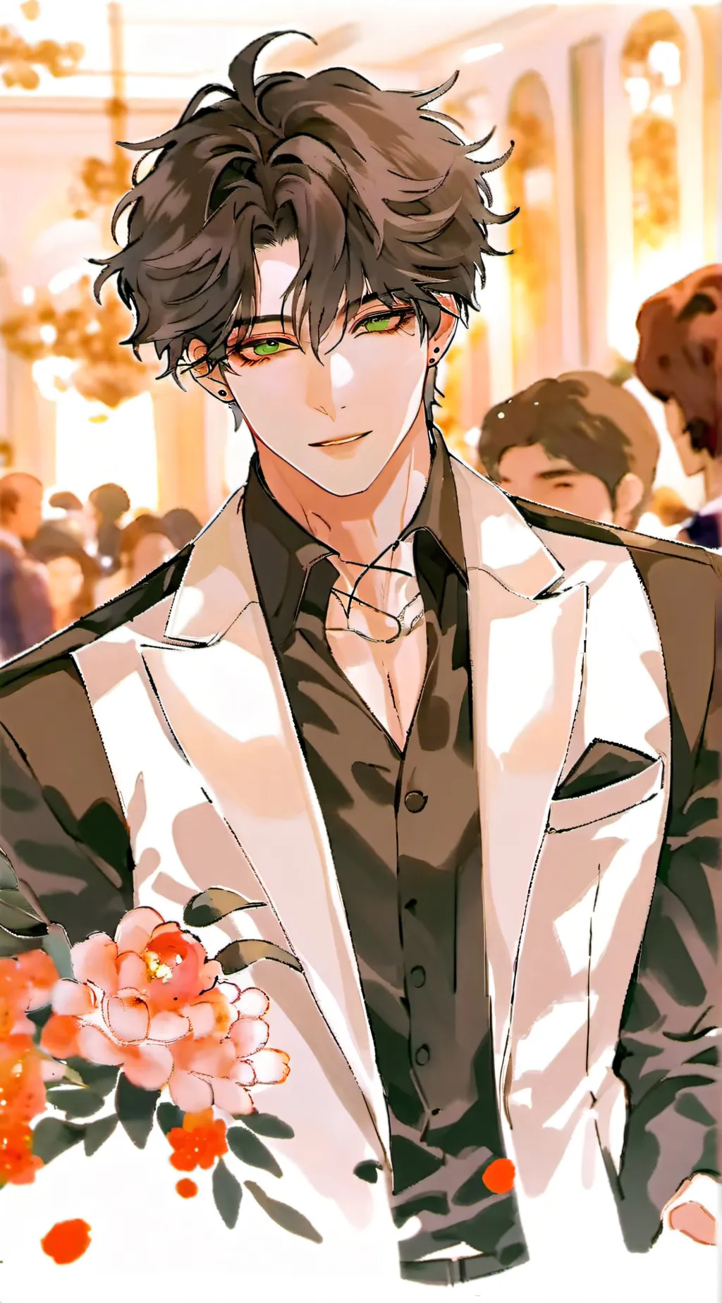 ai character: •☆Aster☆• background