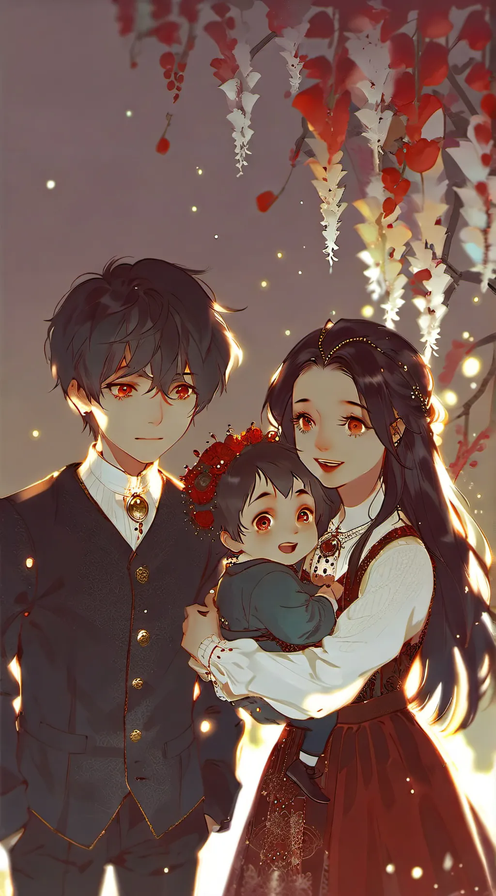 ai character: The 3 Dracula kid background