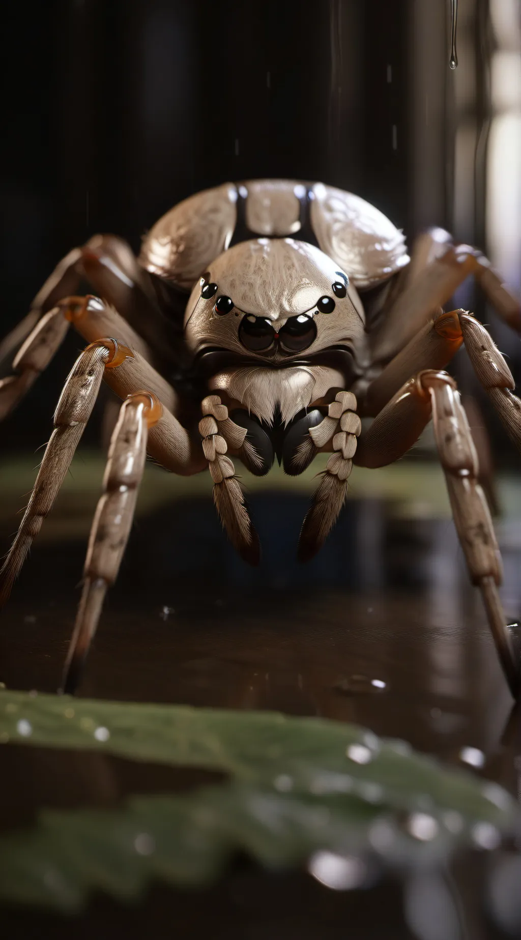 ai character: spider  background