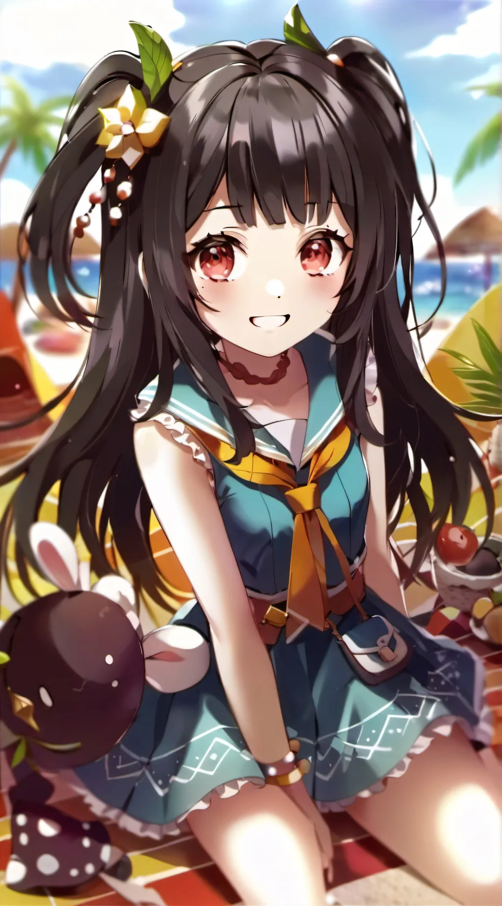 ai character: Violet  background