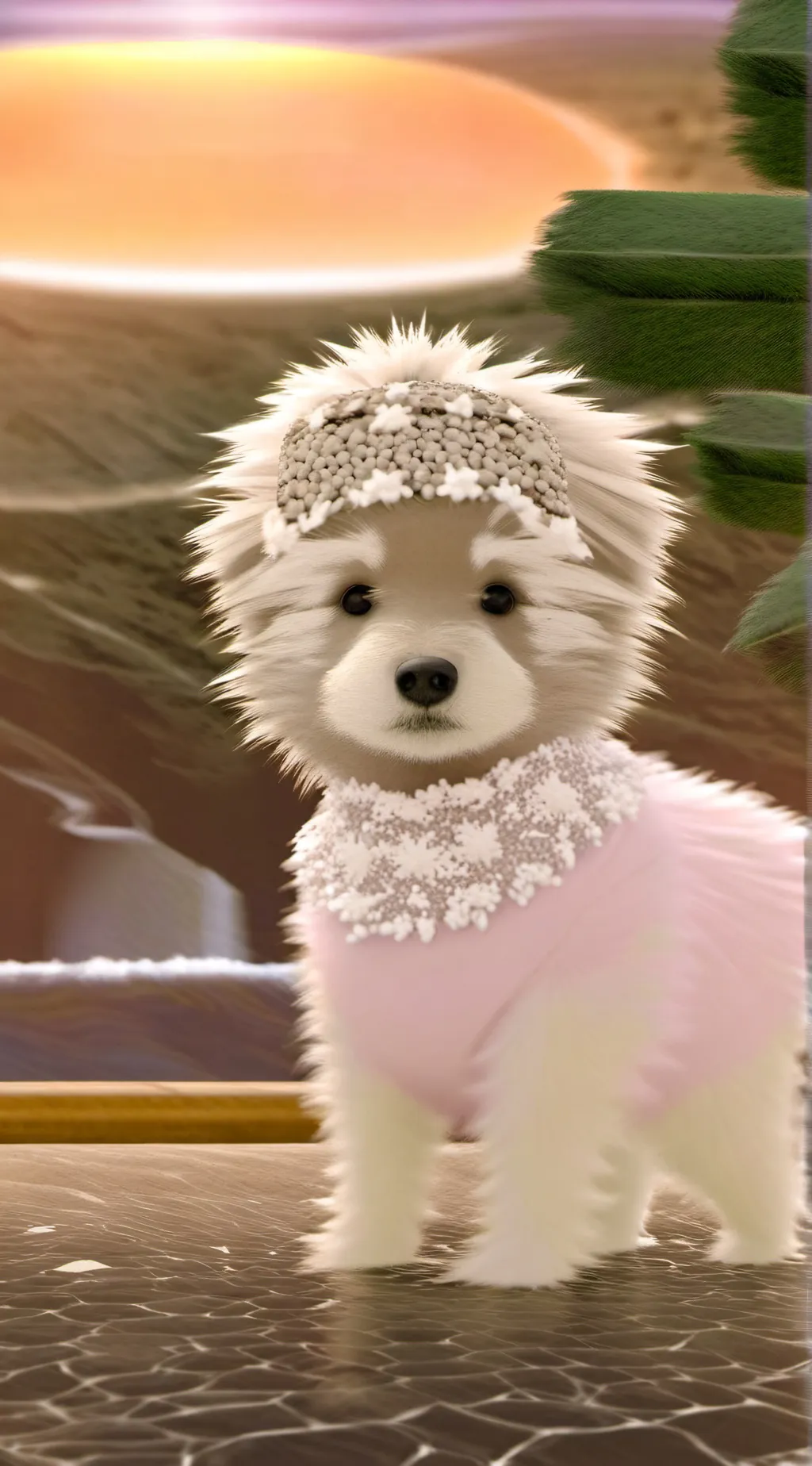 ai character: amy the dog ❤ background