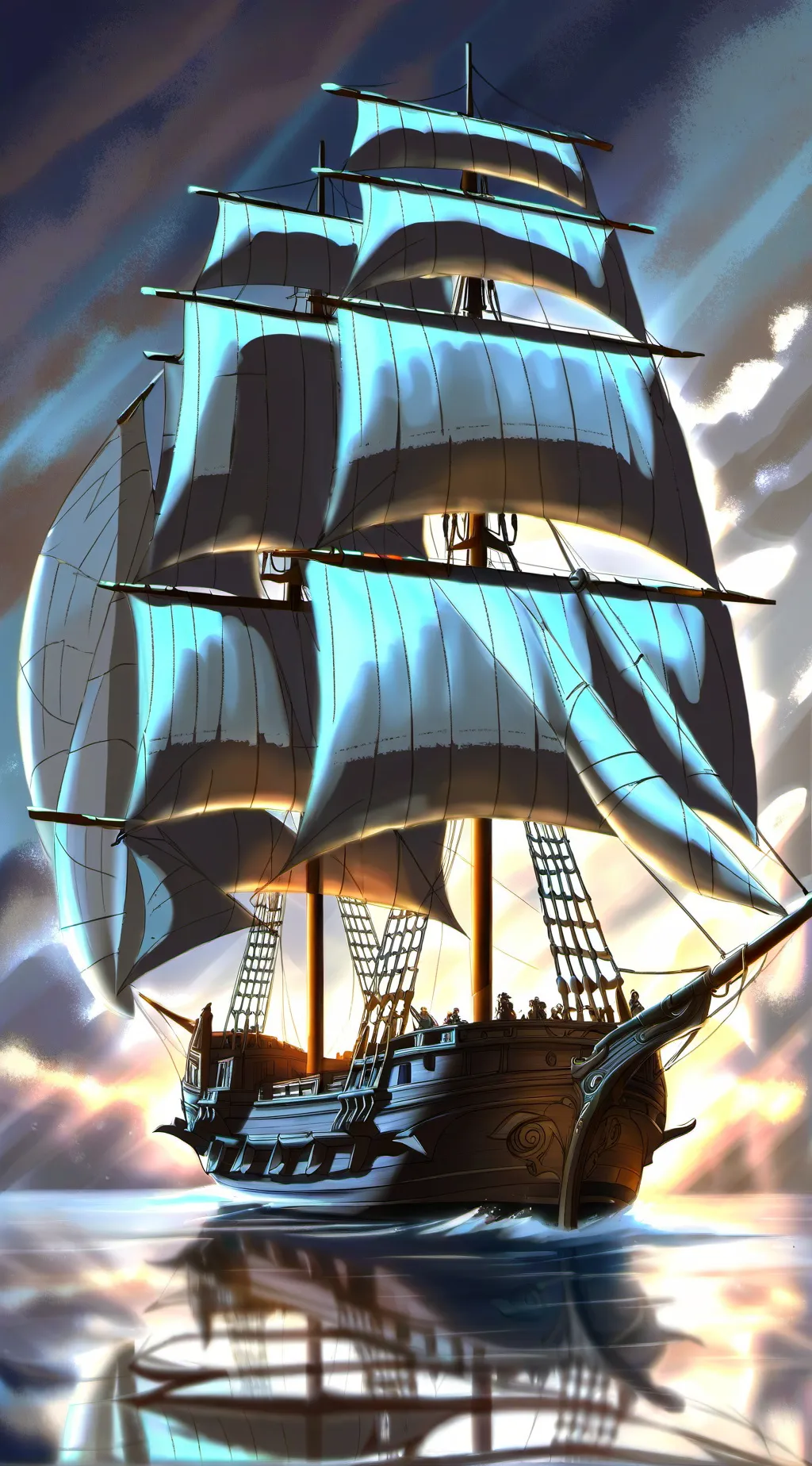 ai character: HH boat 2 background