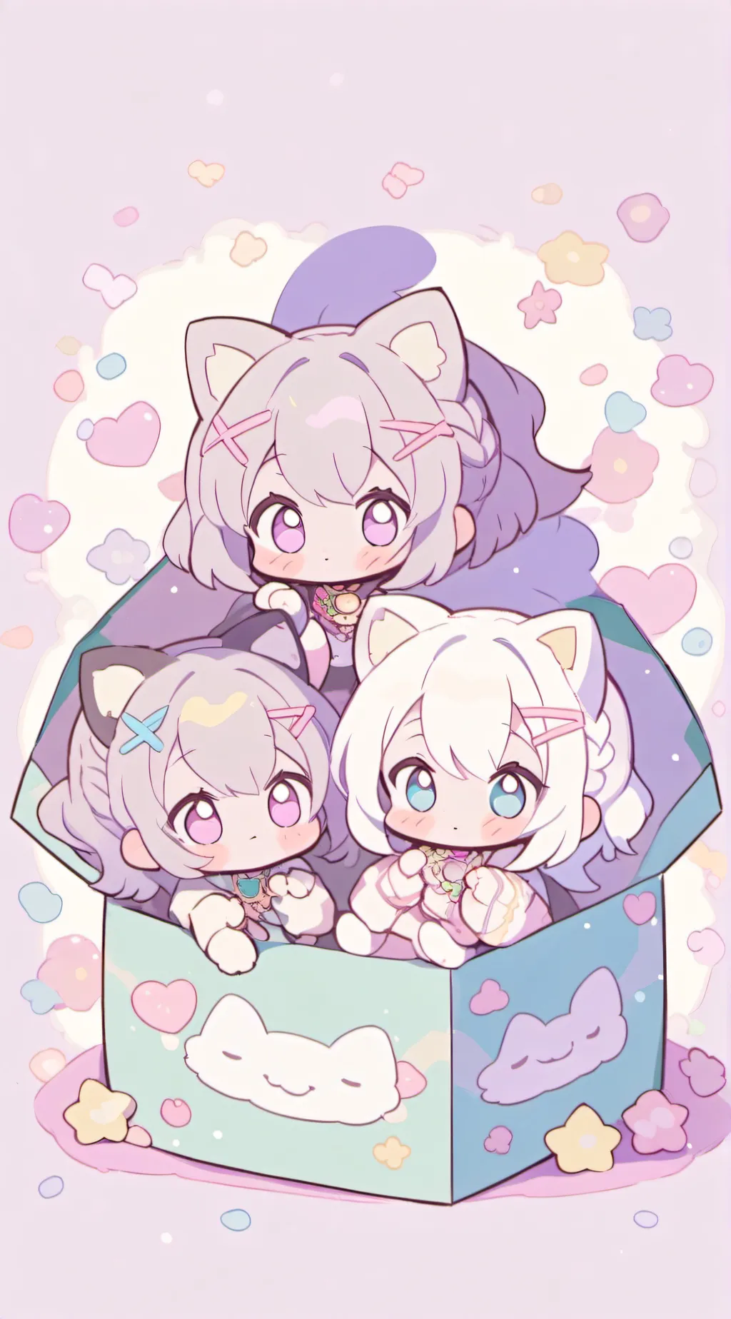 ai character: Kittens background