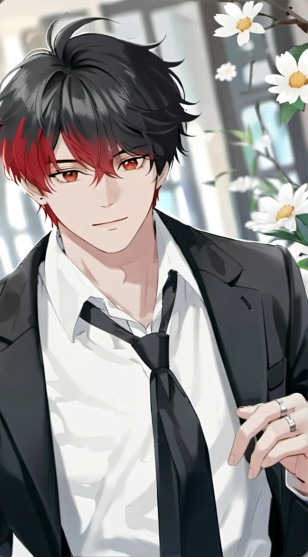 ai character: RED background