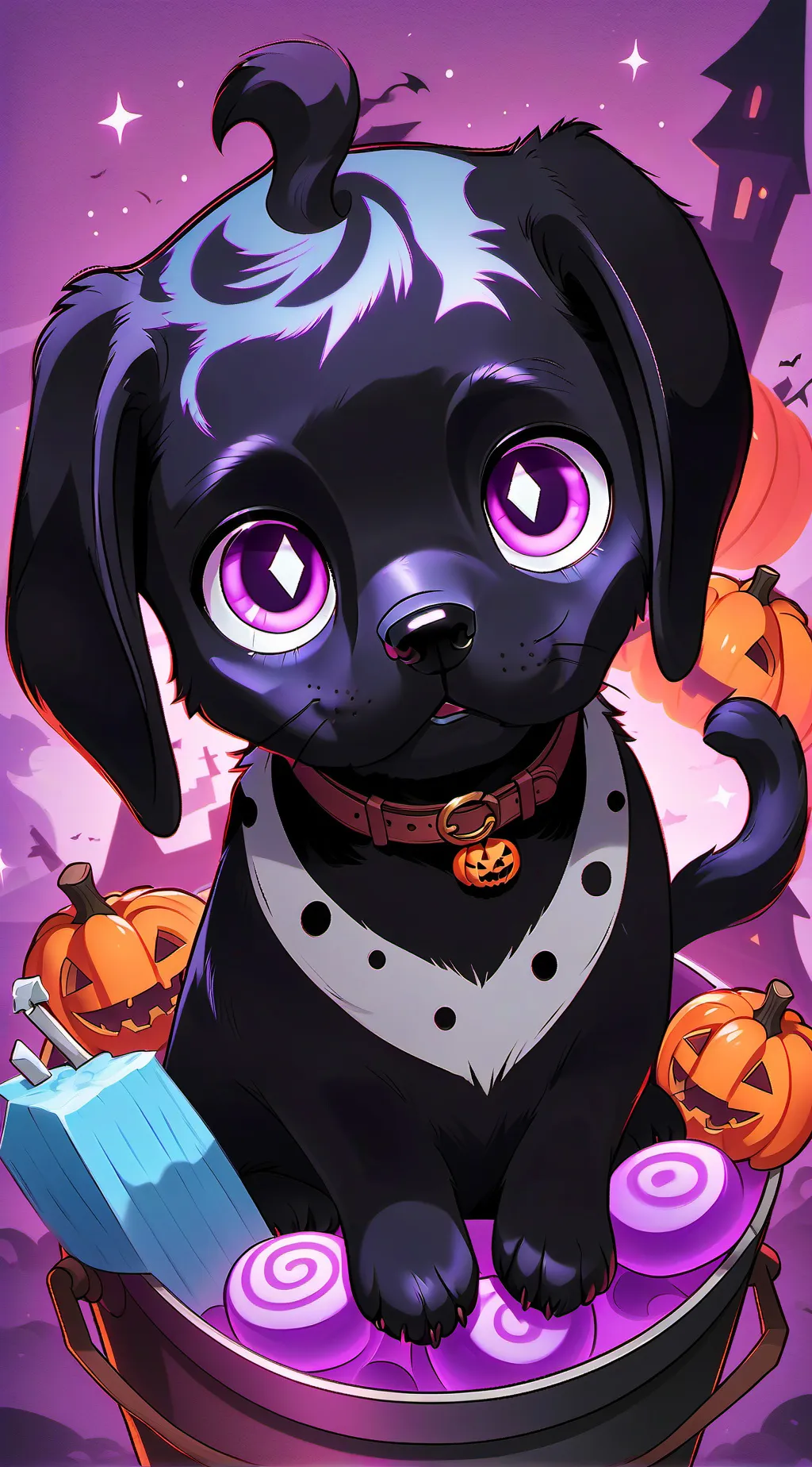 ai character: Sc Halloween￼ background