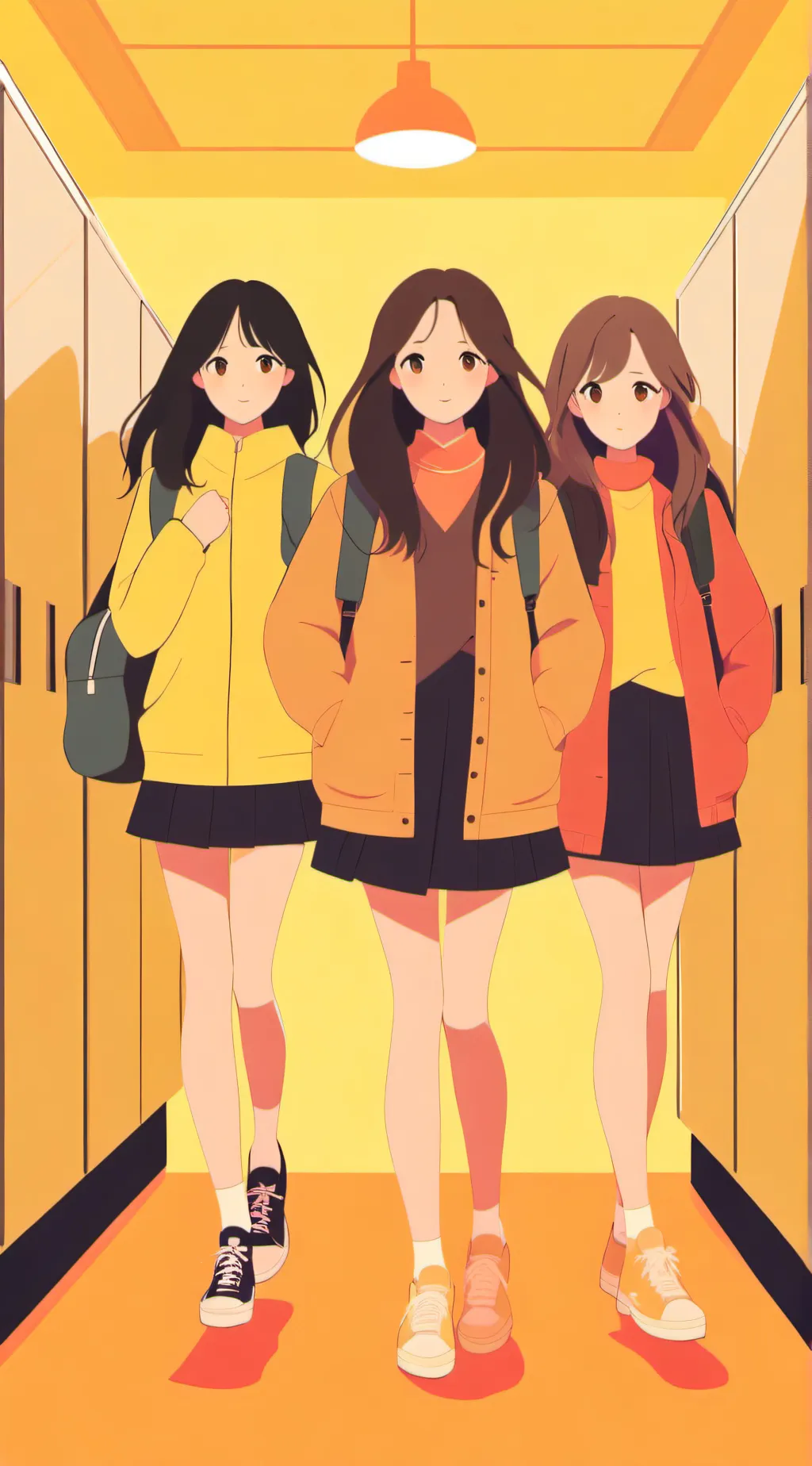 ai character: Mia, Anna, Avery  background