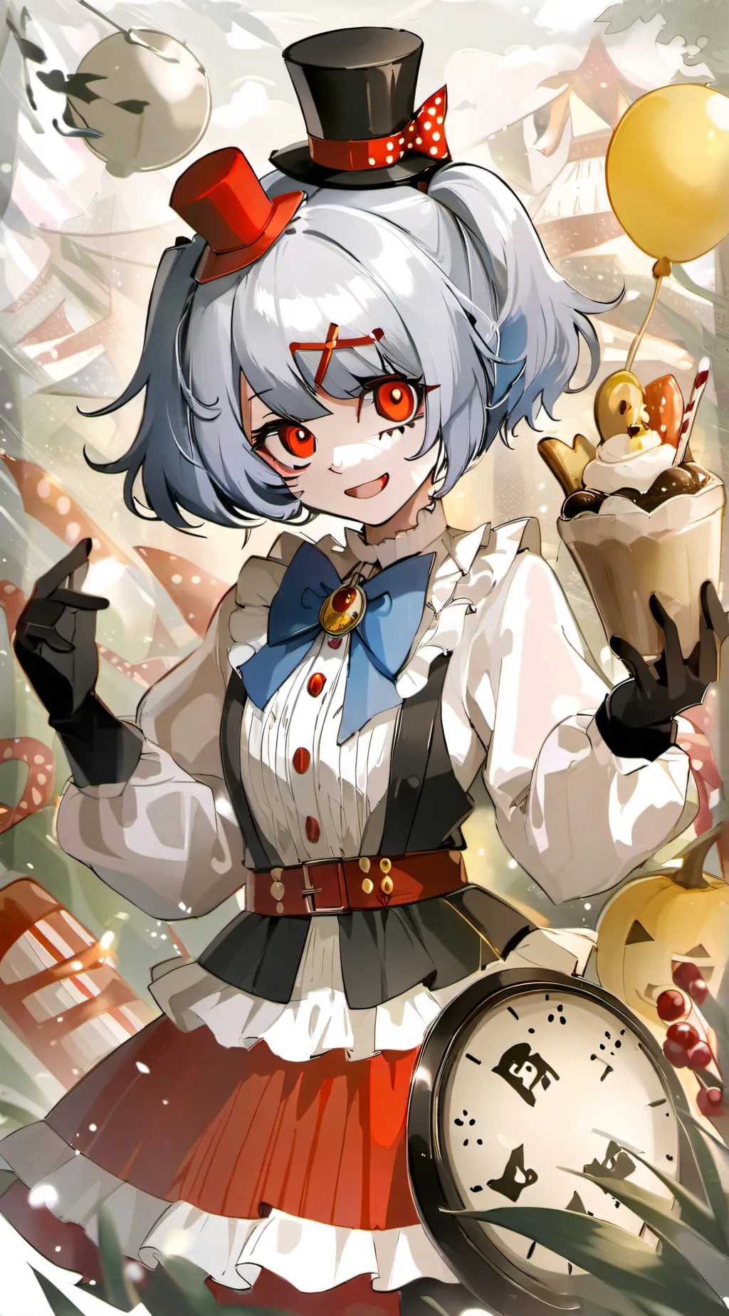 ai character: pomni  background