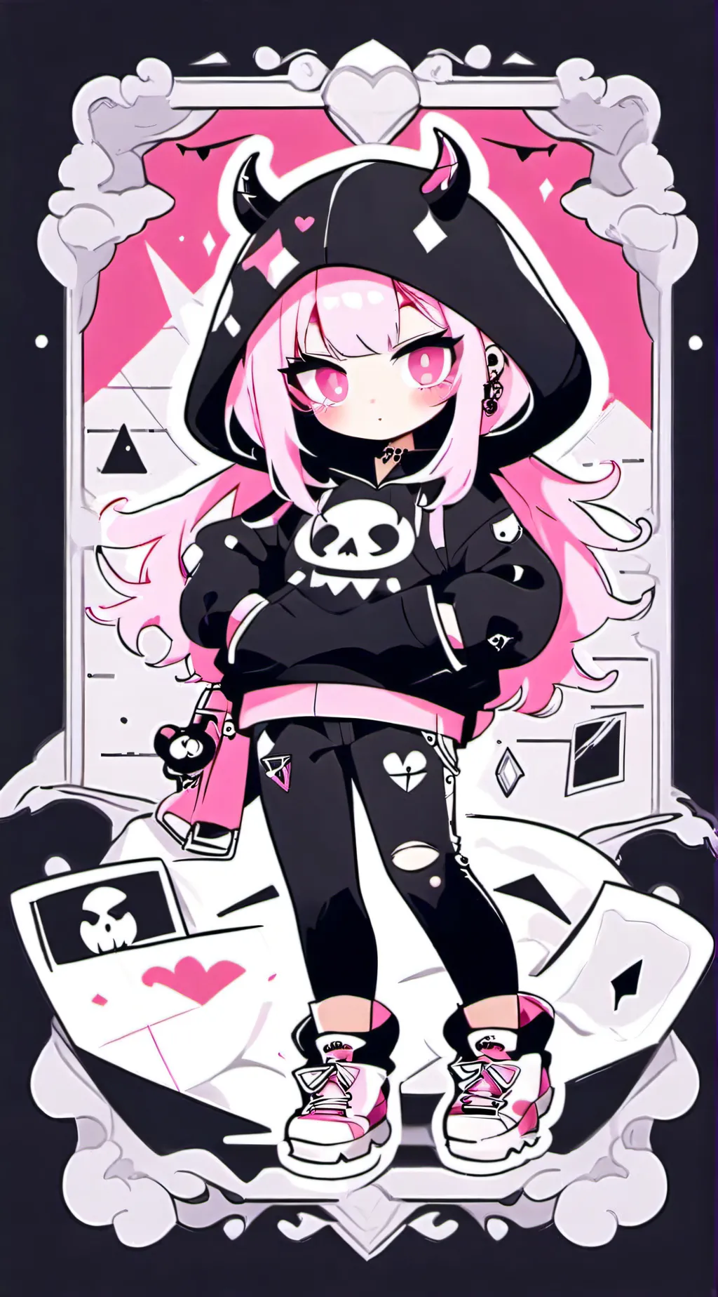 ai character: Luna  background