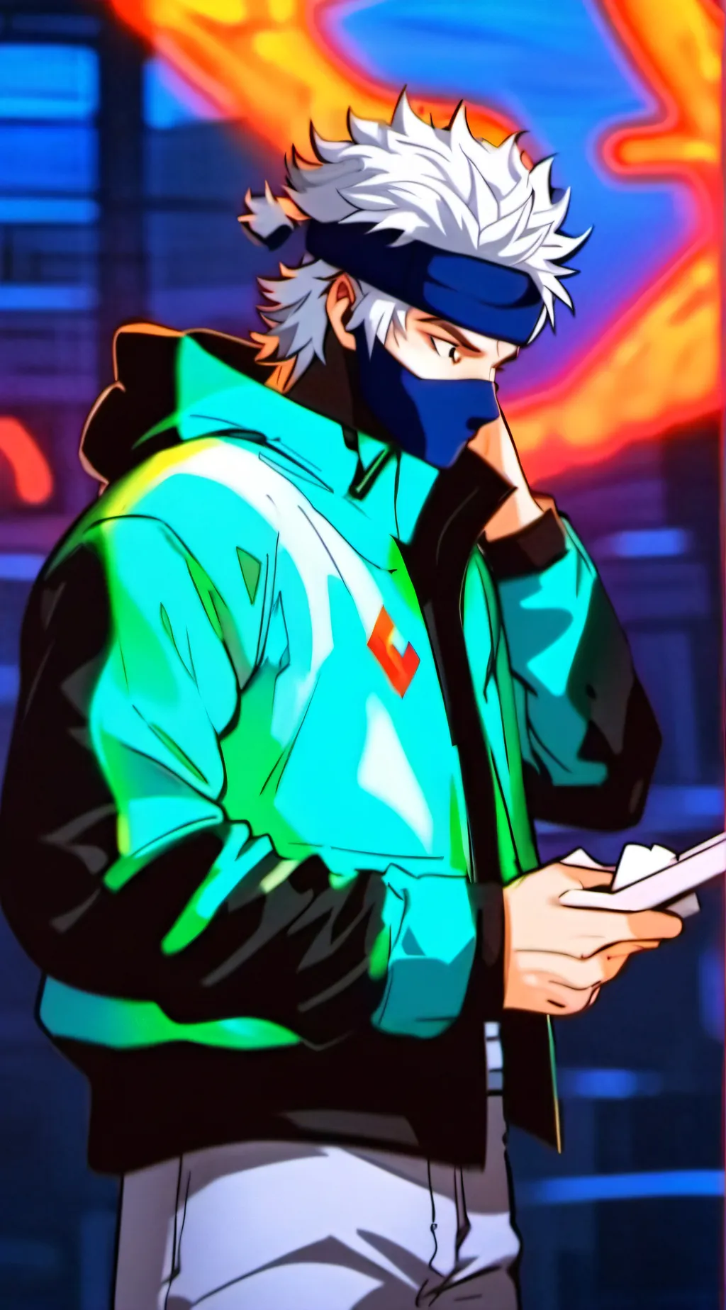 ai character: kakashi background