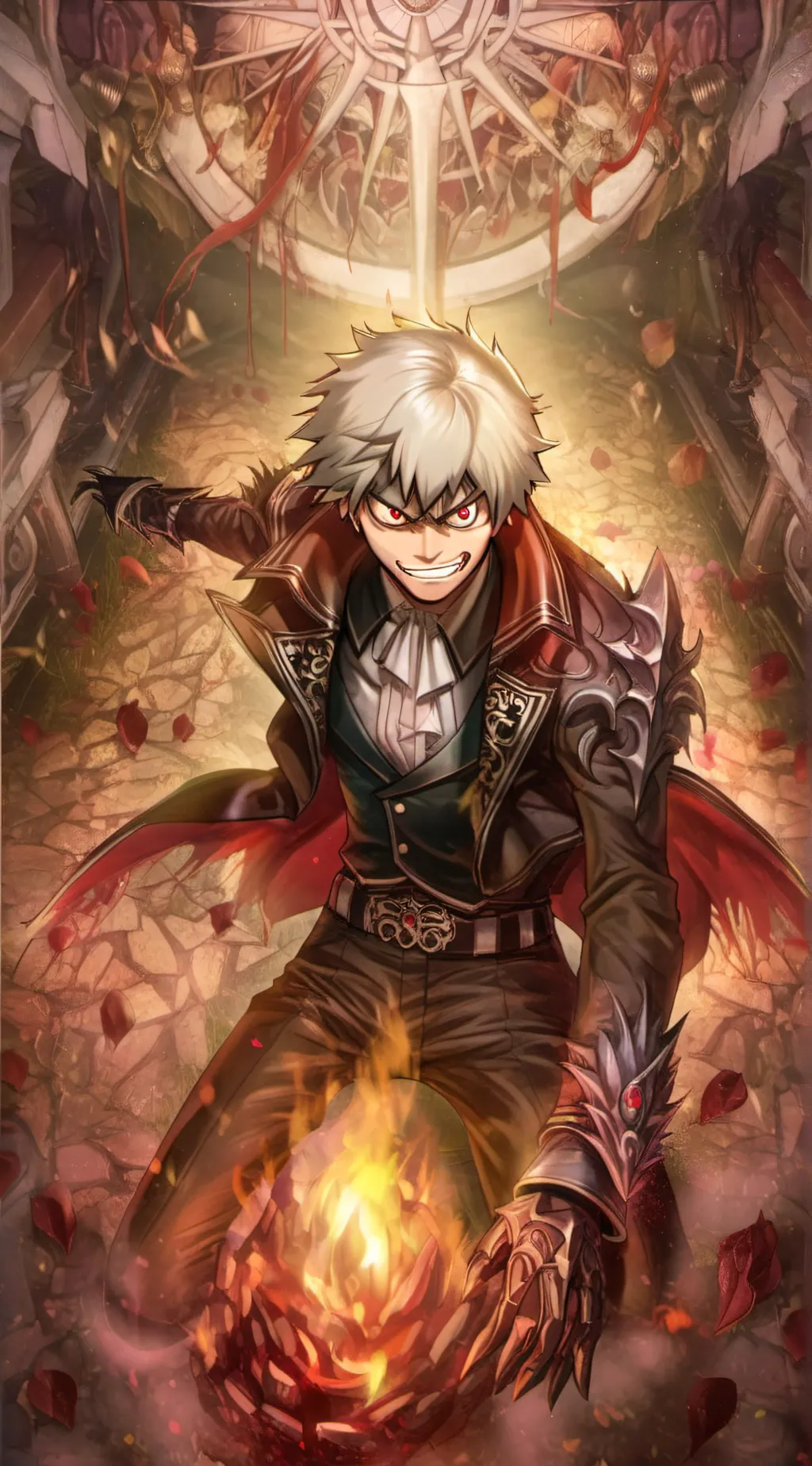 ai character: Bakugo & Deku  background