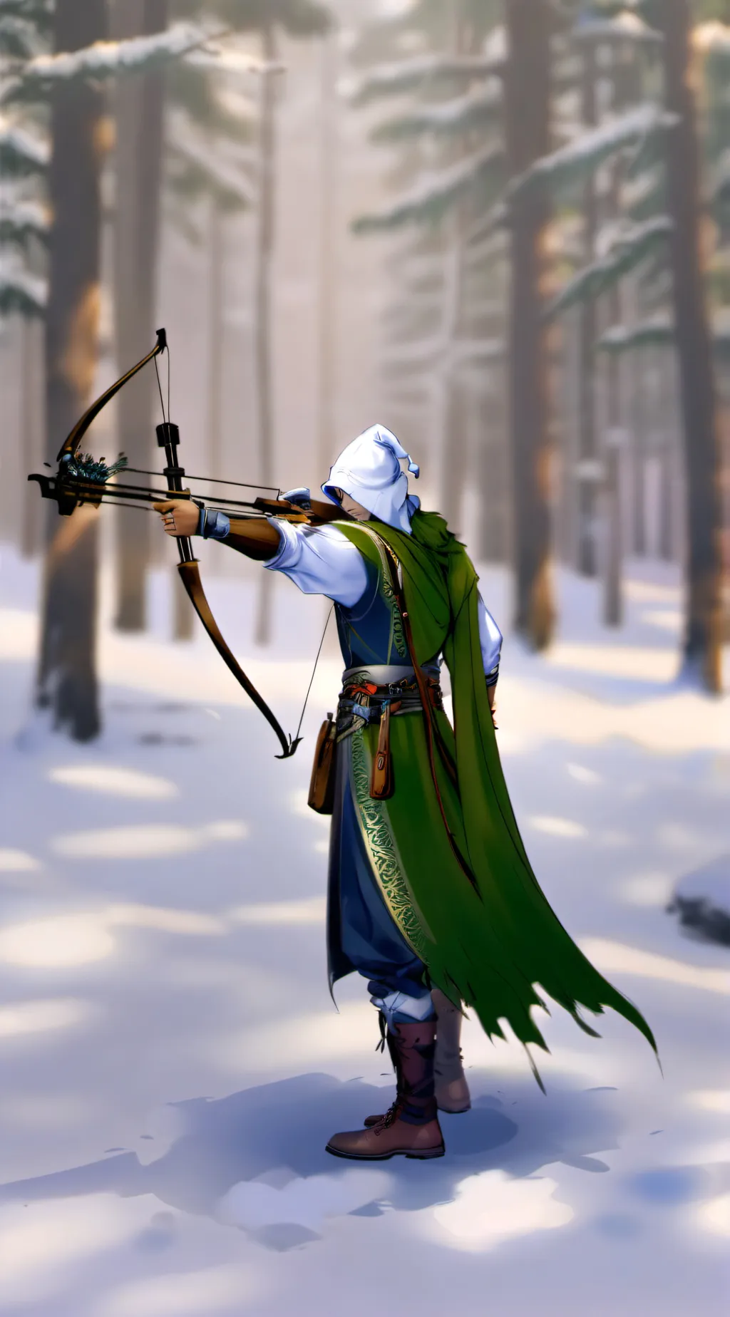 ai character: crossbow background