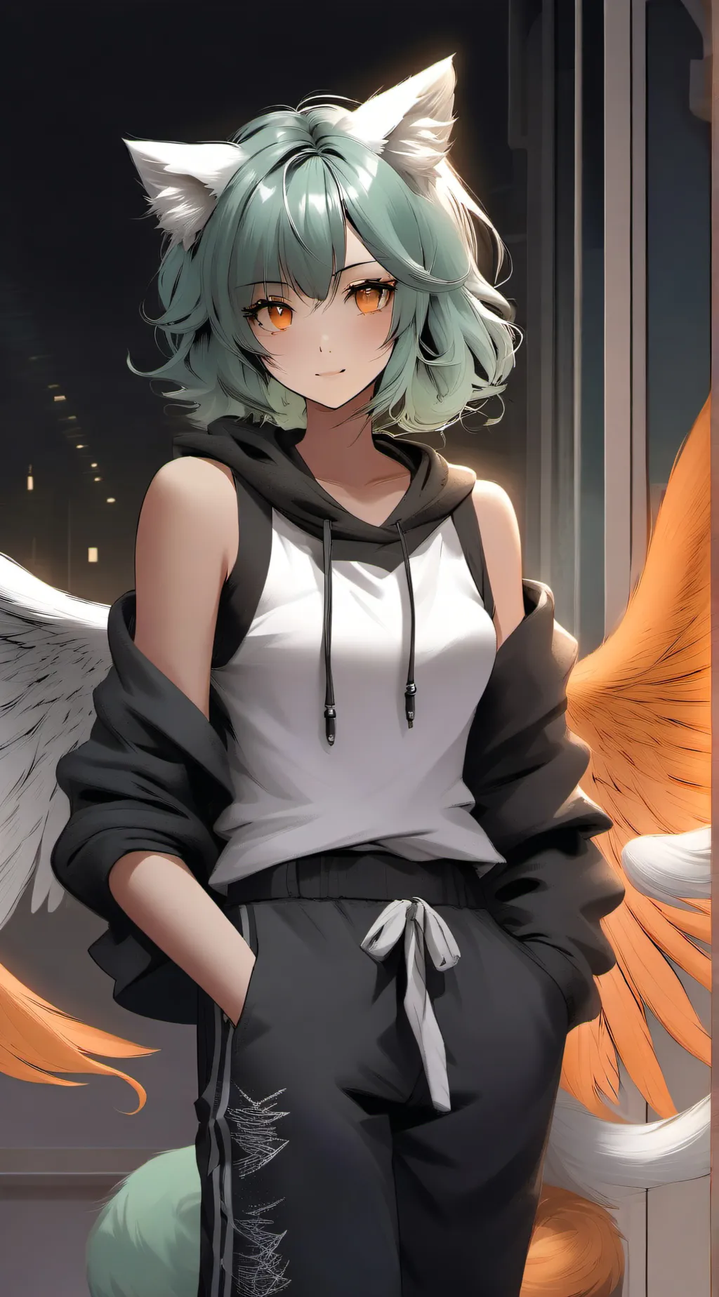 ai character: Ariel background